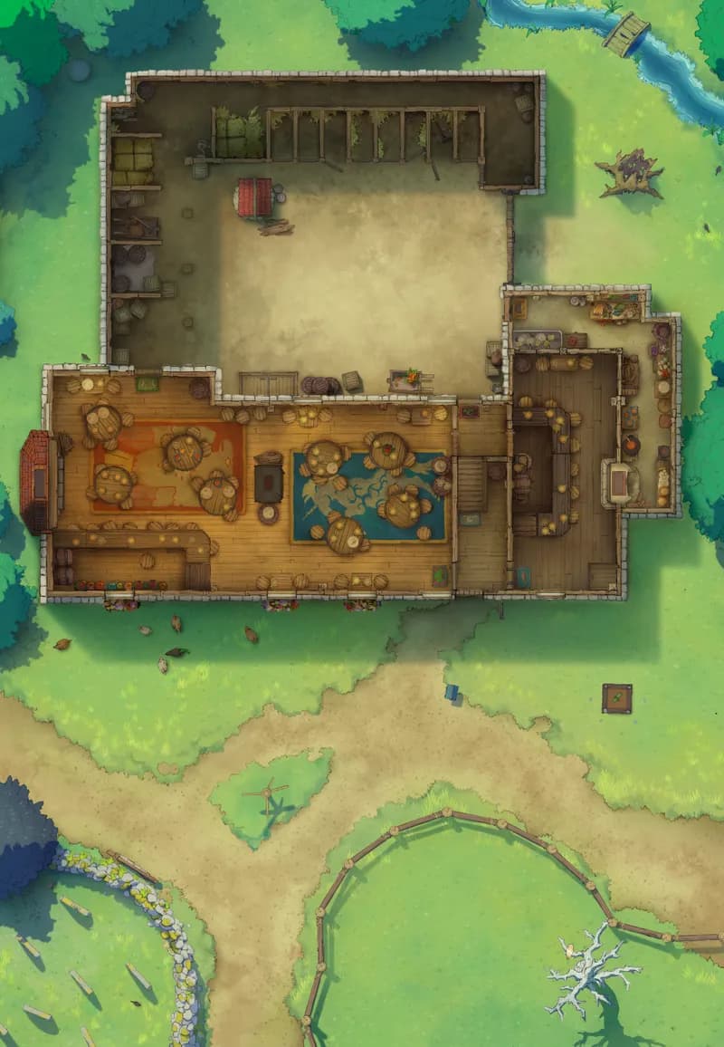 Ages of the Vale: Coaching House map, Indoors Peaceful Day variant thumbnail