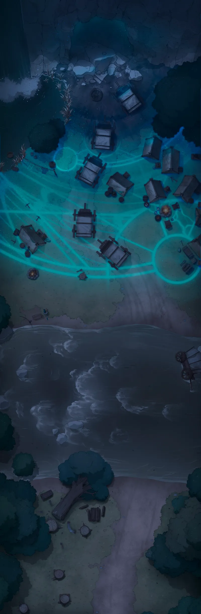 Caravan Roadblock map, Arcane Explosion Night variant thumbnail