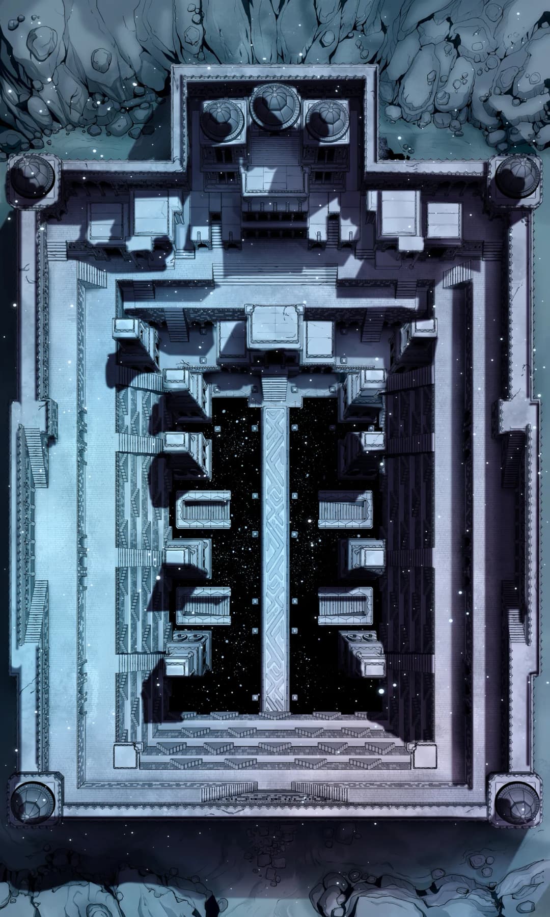 Ancient Stepwell map, Moonwell variant
