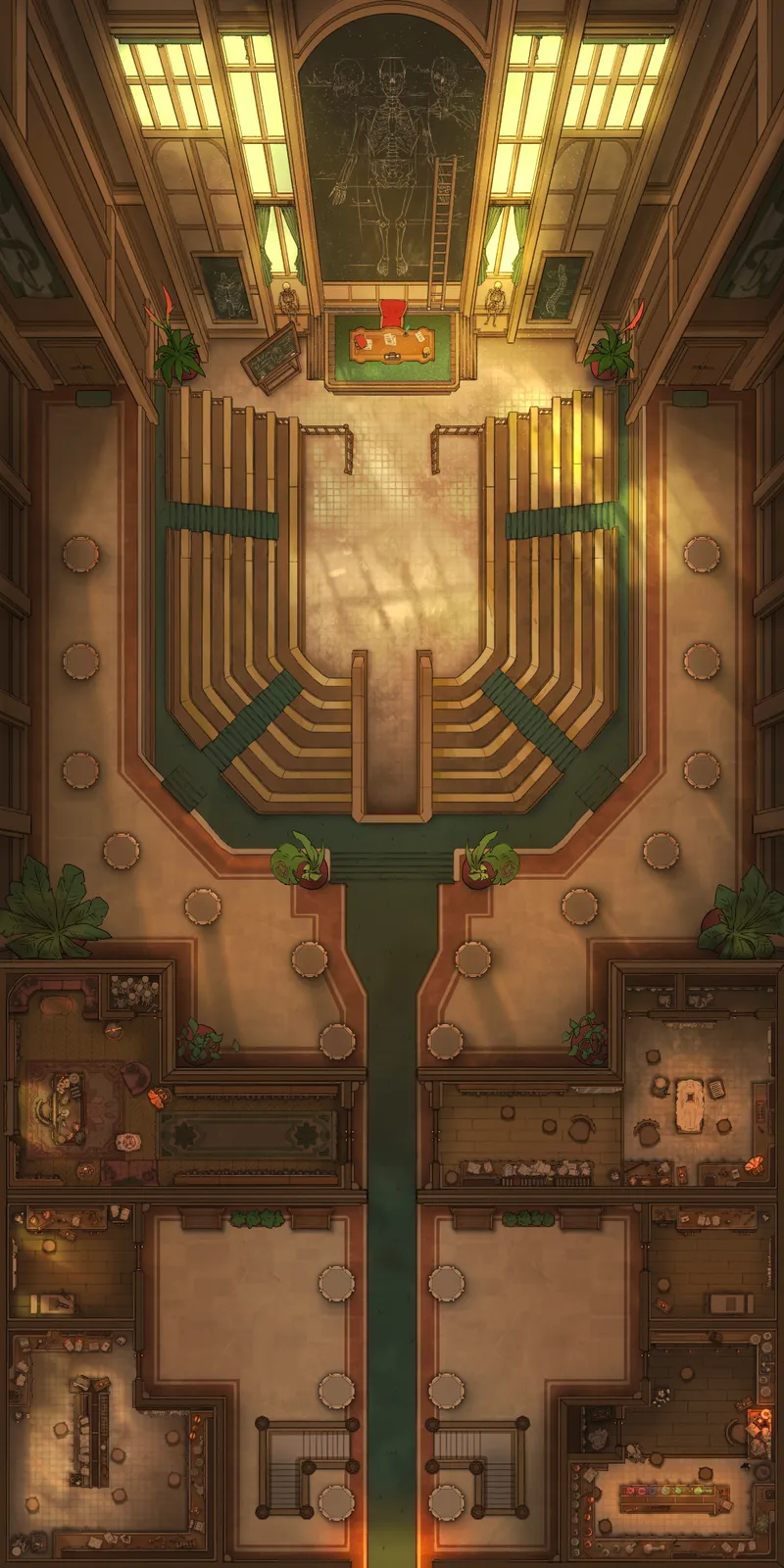 Experimental Surgery Theatre map, Floor 2 Blackboard Empty Stage variant thumbnail