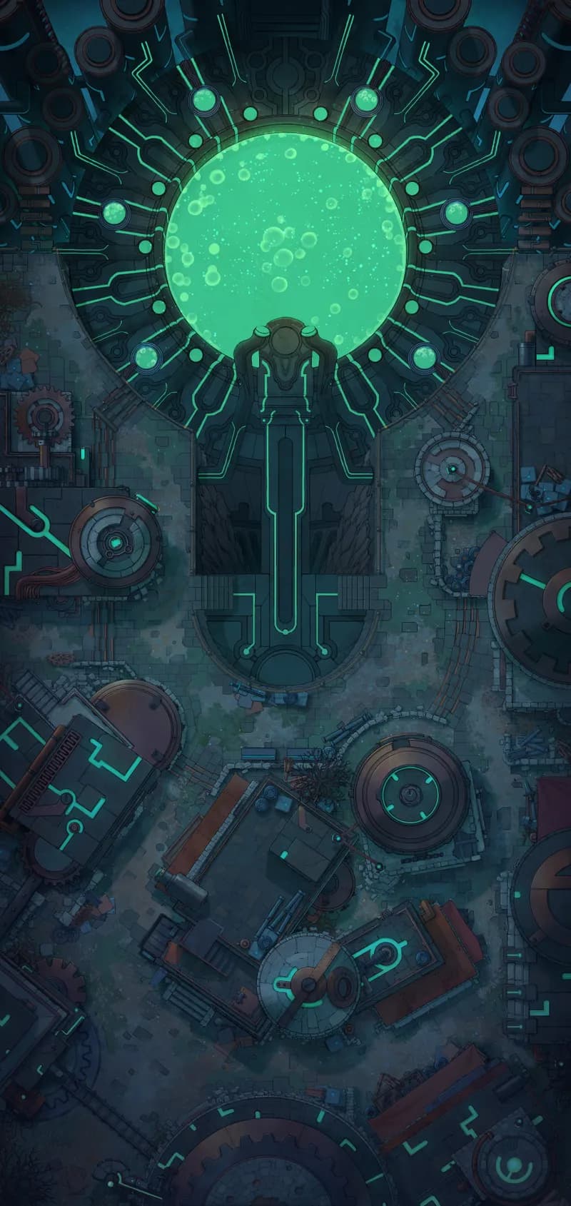 Warforged City Centre map, No Totem Night variant thumbnail