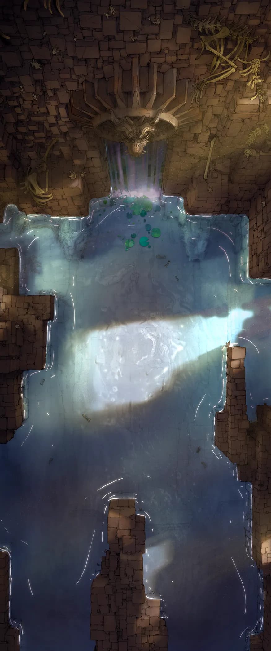 Dracolich Lair map, Waterfall variant