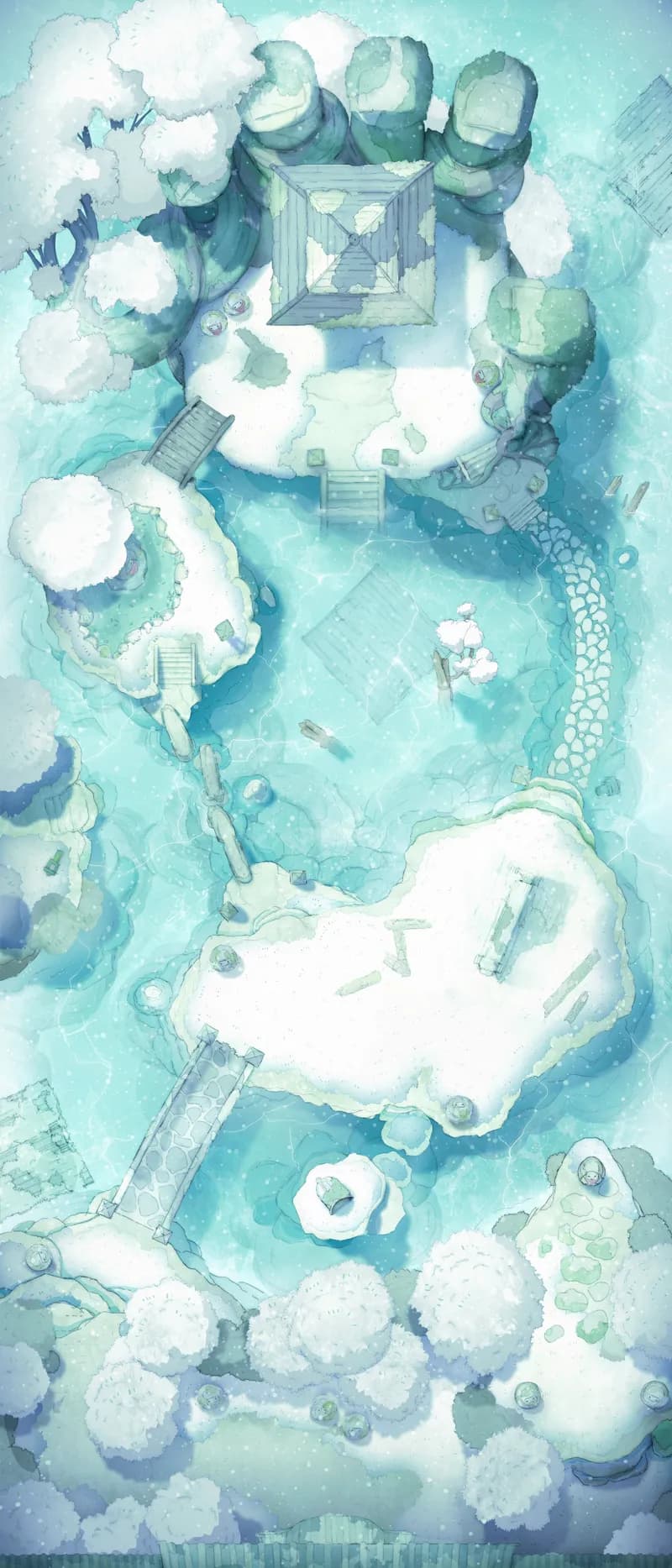 Zen Monastery map, Winter Day variant thumbnail