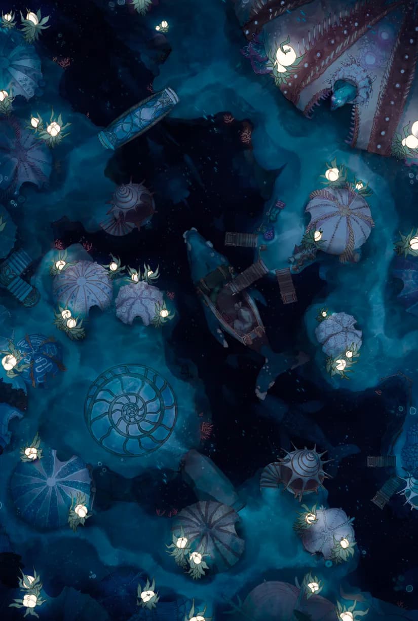 Merfolk Marina map, Original Night variant thumbnail