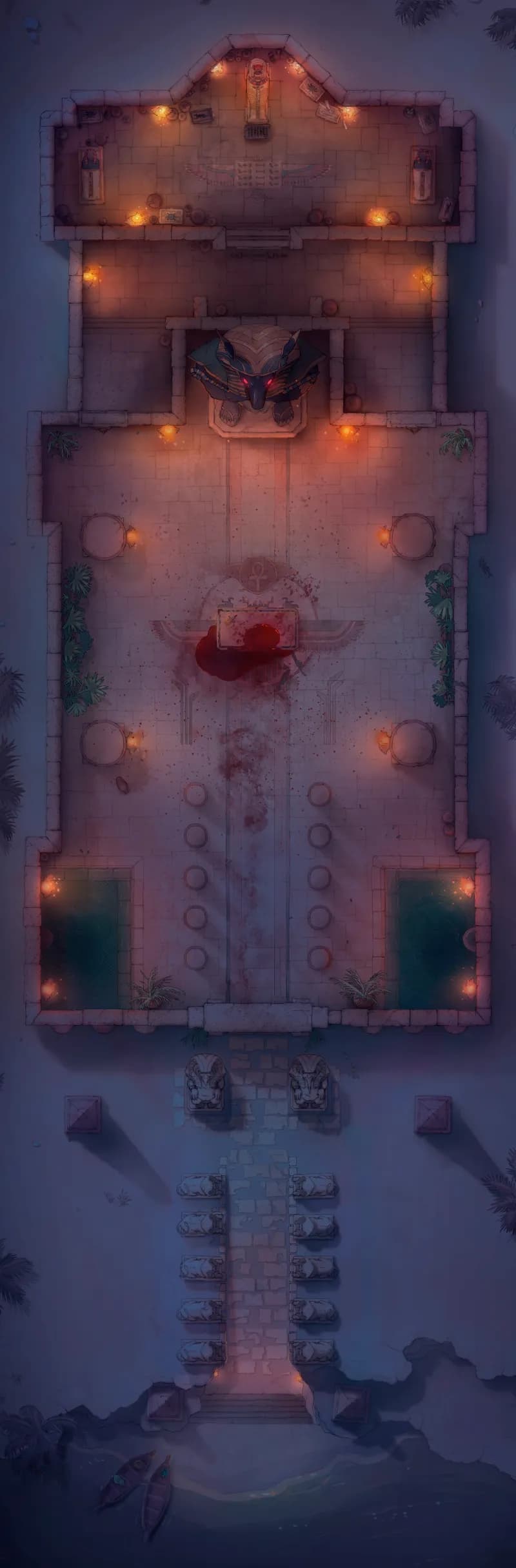 Pharaoh's Tomb map, Dark Offerings variant thumbnail