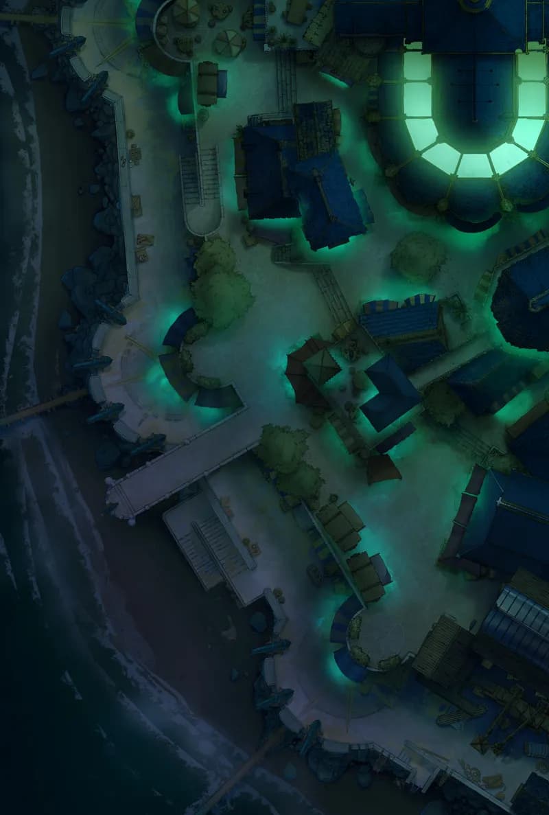 Beach Town map, Haunted Town variant thumbnail