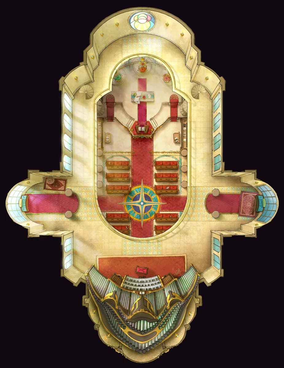 Solar Cathedral map, Original Day Top Floor variant thumbnail