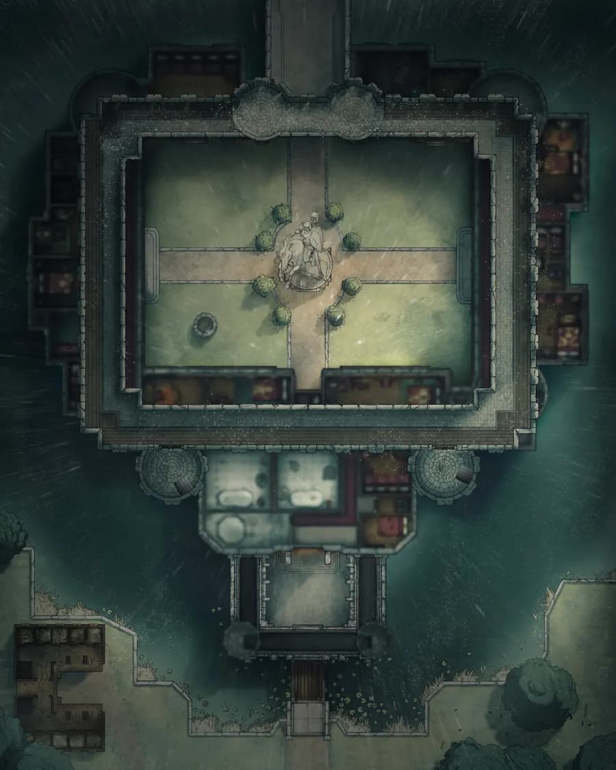 Palace Outer Court map, Third Floor Rain variant thumbnail
