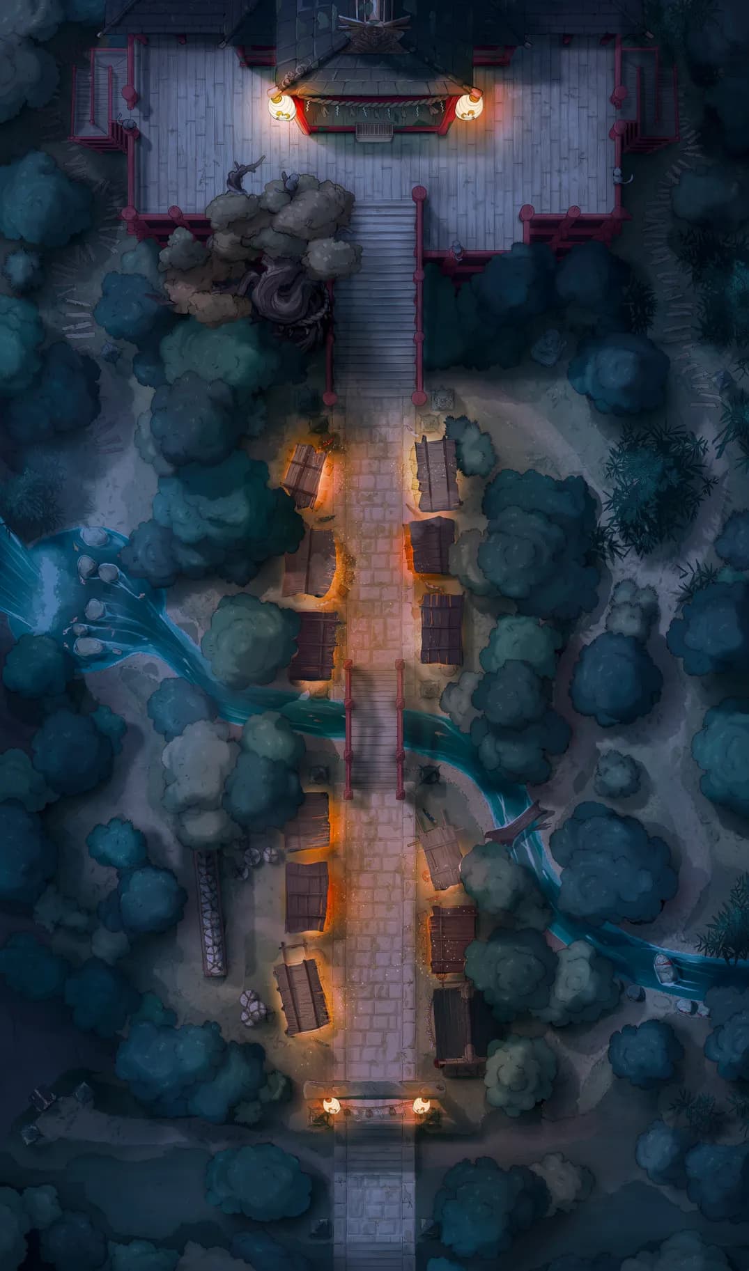 Forest Shrine Festival map, Matsuri Night variant thumbnail
