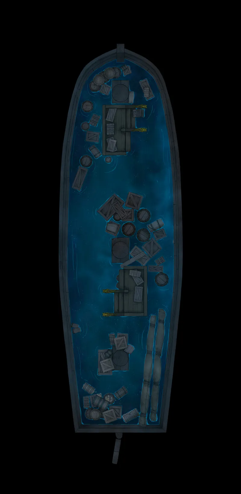 Haunted Ghost Ship Interior map, Taking On Water Lower Deck variant thumbnail