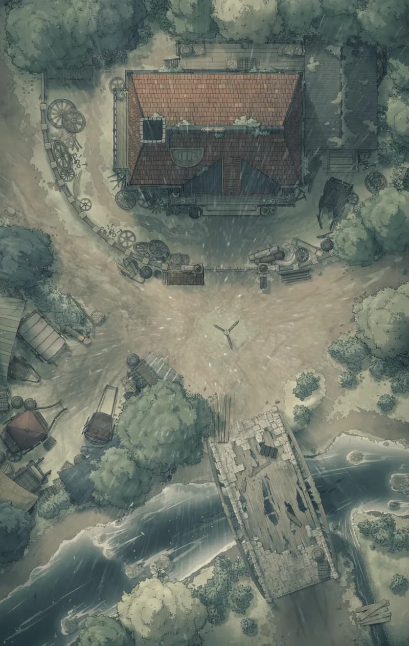 Village Wainwright Shop map, Rain variant thumbnail