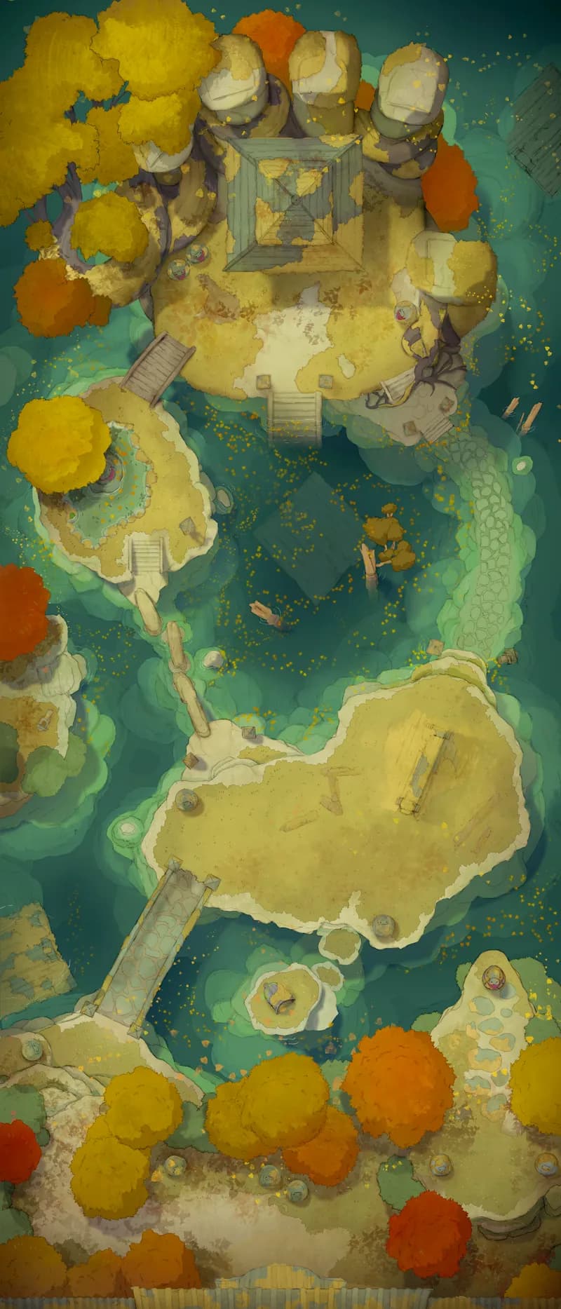 Zen Monastery map, Autumn Day variant thumbnail