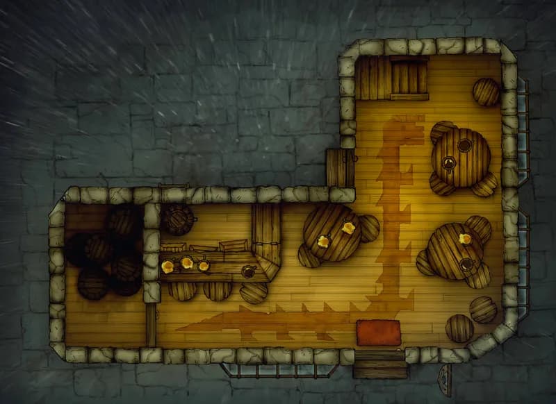City Streets map, Lonely Behir Ground Rain variant thumbnail