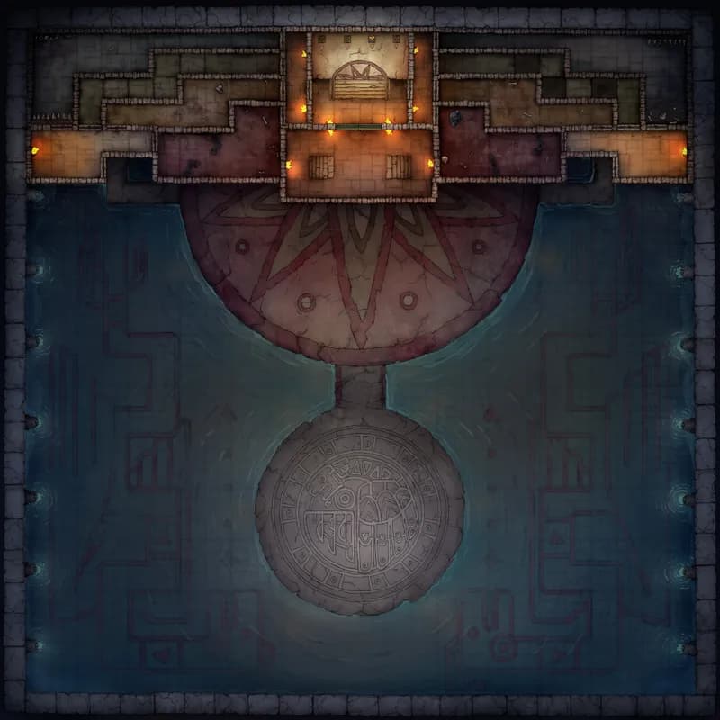 Temple of the Couatl Boss Room map, Dark variant thumbnail