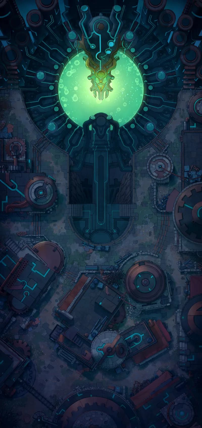 Warforged City Centre map, Original Night variant thumbnail