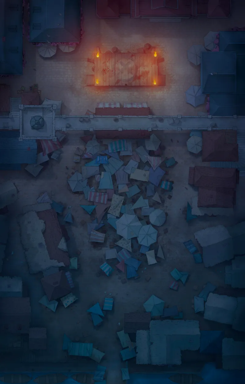 City Marketplace map, Fighting Stage Night variant thumbnail