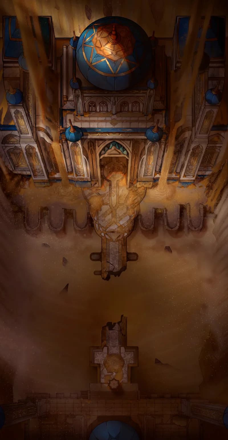 Tomb of Sand map, Broken Bridge variant thumbnail