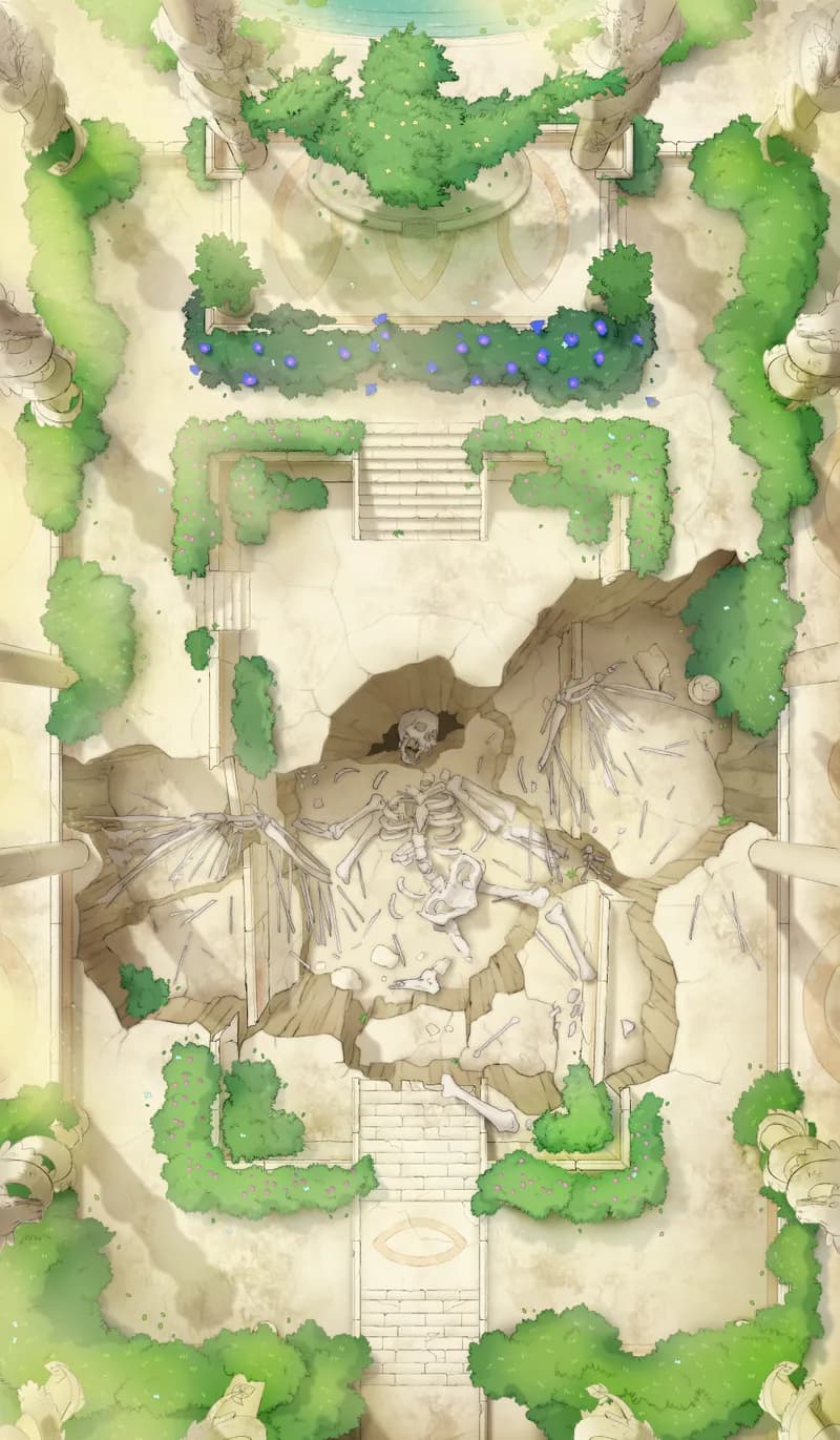 Ruined Courtyard map, Angel Day variant thumbnail