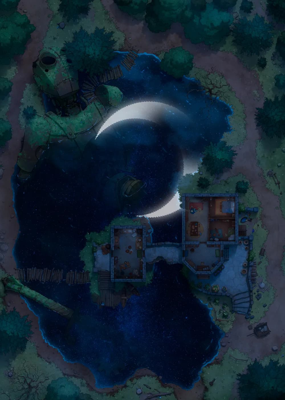 Rusty Robot Lake map, Astral Reflection variant