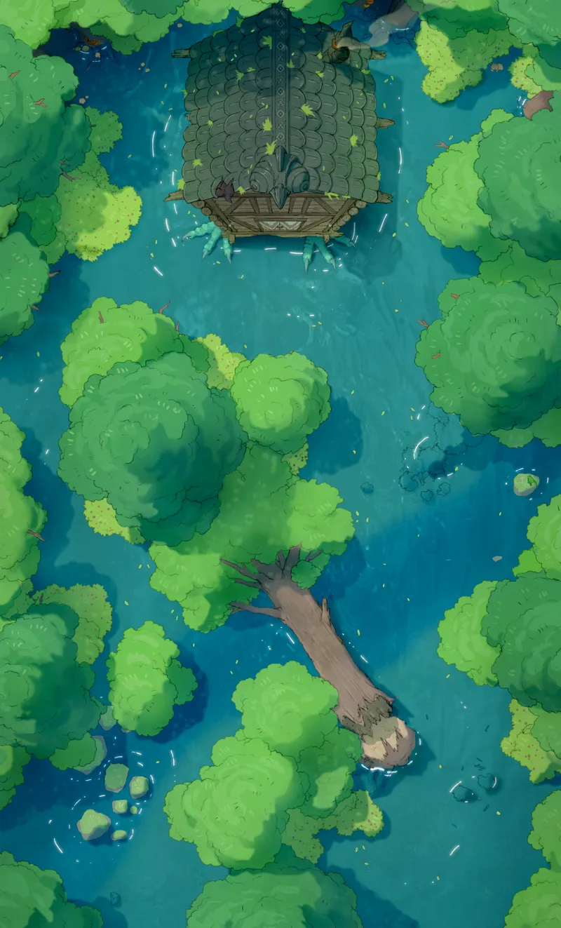 Baba Yaga's Domain map, Flooded Hut variant thumbnail