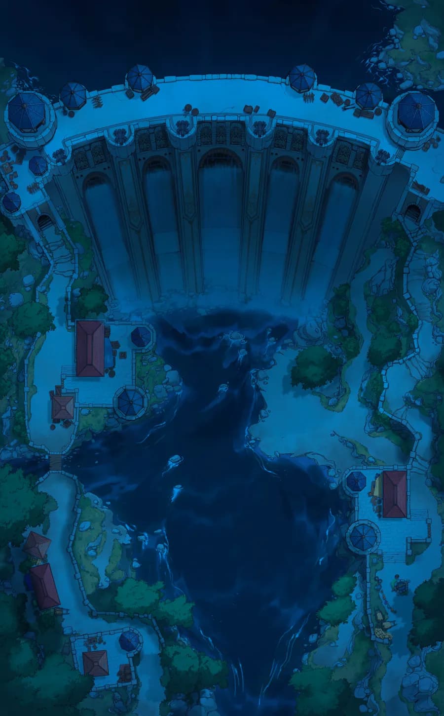 Fortified Dam map, Original Night variant thumbnail
