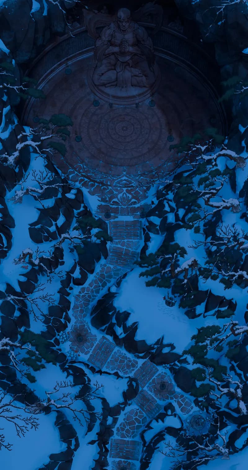 Cave Temple map, Silent Night variant thumbnail