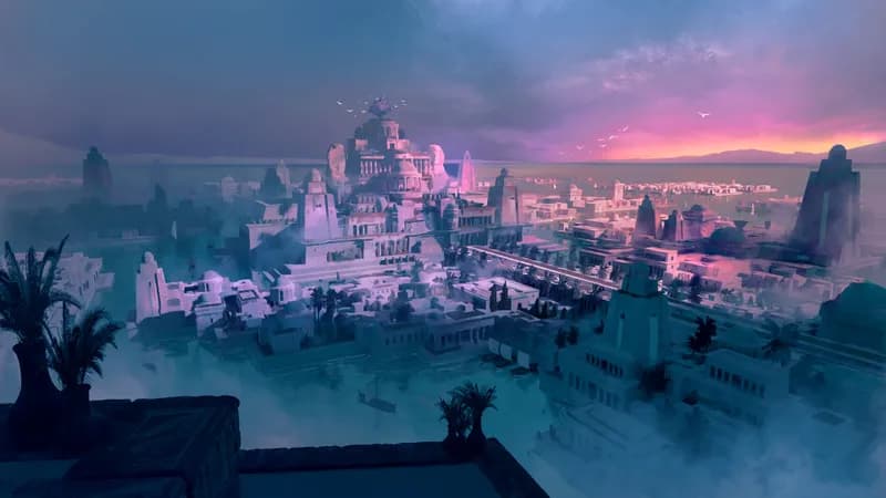 Hanging Gardens map, Sunrise variant