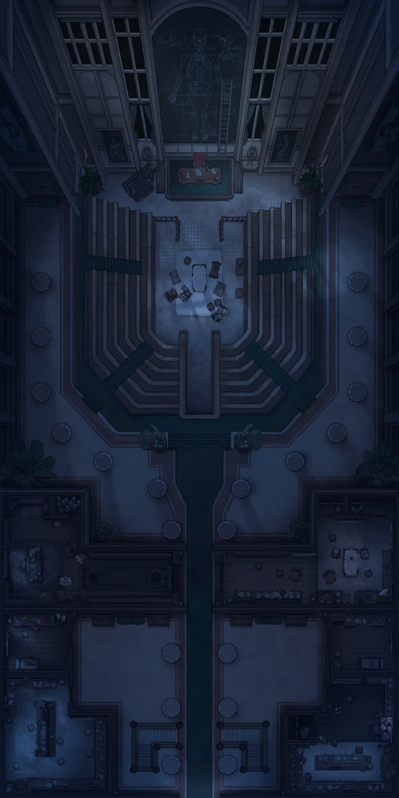 Experimental Surgery Theatre map, Floor 2 Blackboard Silent Night variant thumbnail