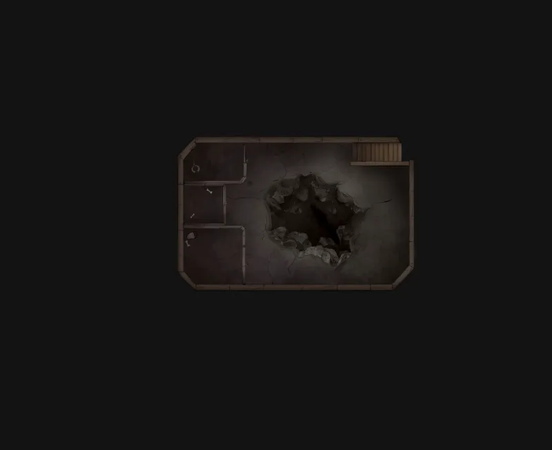 Grand Hunter's House map, Basement Cave variant