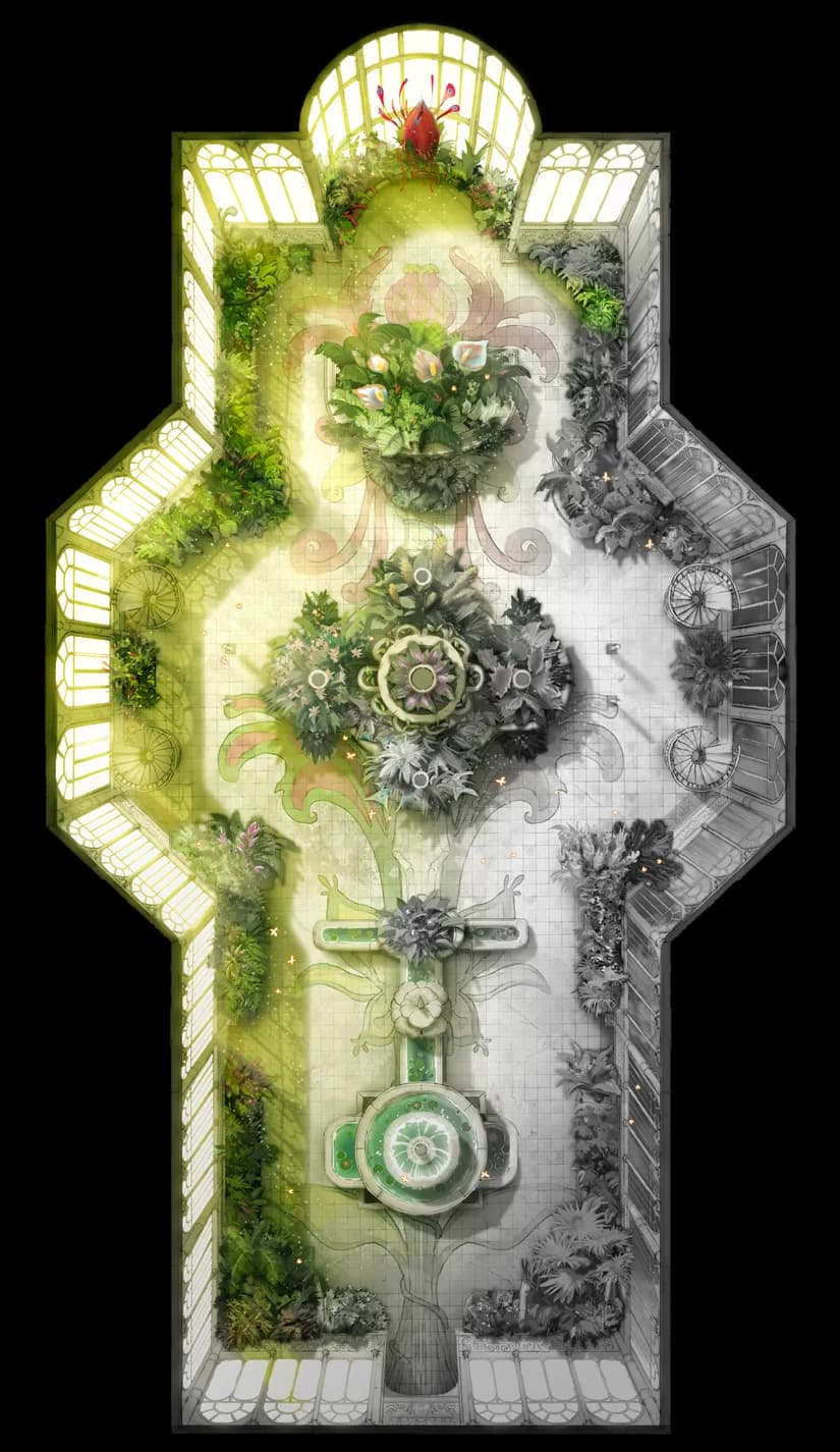 Victorian Greenhouse map, Fey Light variant thumbnail