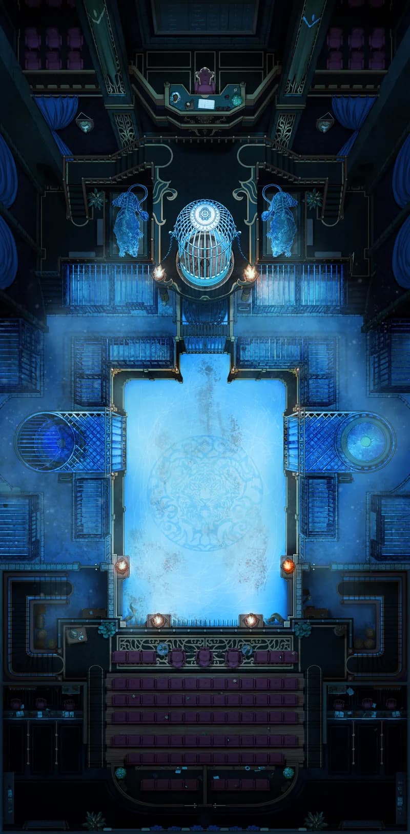 Monster Fighting Pit map, Ice Battle variant