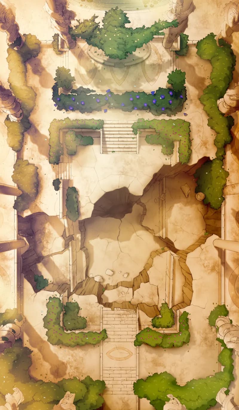 Ruined Courtyard map, Sunset variant thumbnail