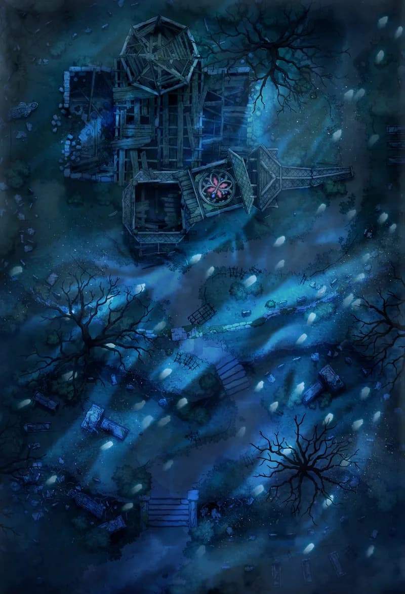 Forgotten Chapel Graveyard map, Lifestream variant thumbnail