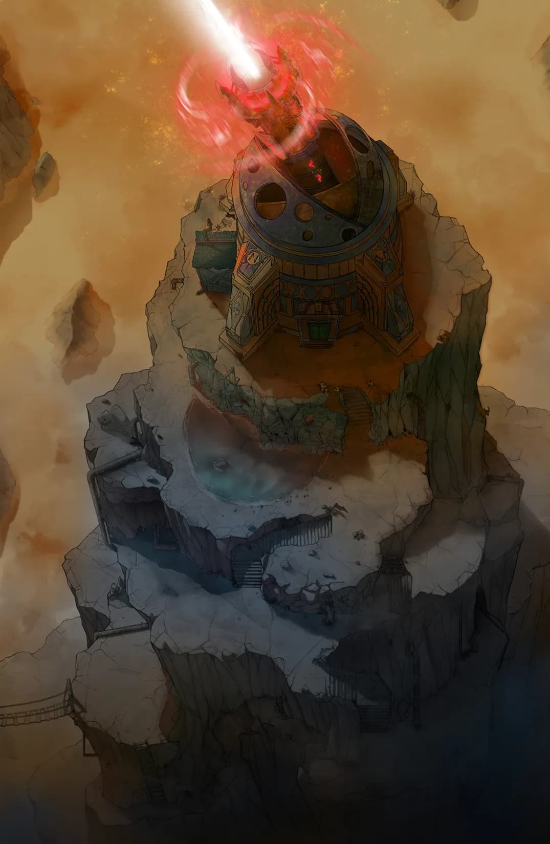 Mountaintop Observatory map, Arcane Cannon Dark Sun variant thumbnail
