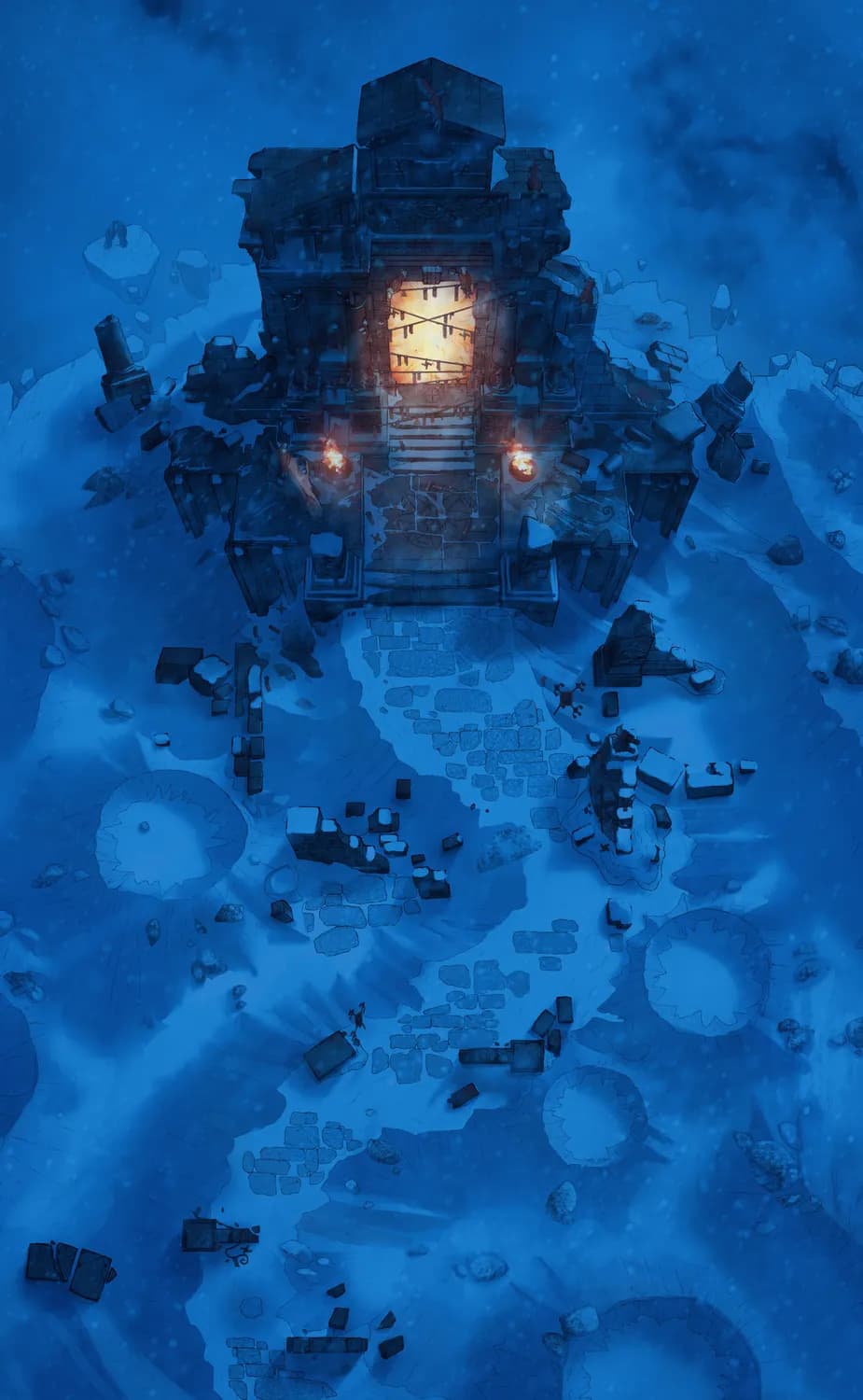 Wizard Prison Pt. 1 map, Winter Night variant thumbnail