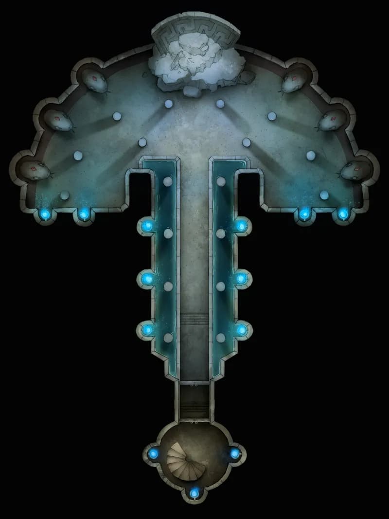 Temple of the Medusa Throne map, Magic Flame variant thumbnail