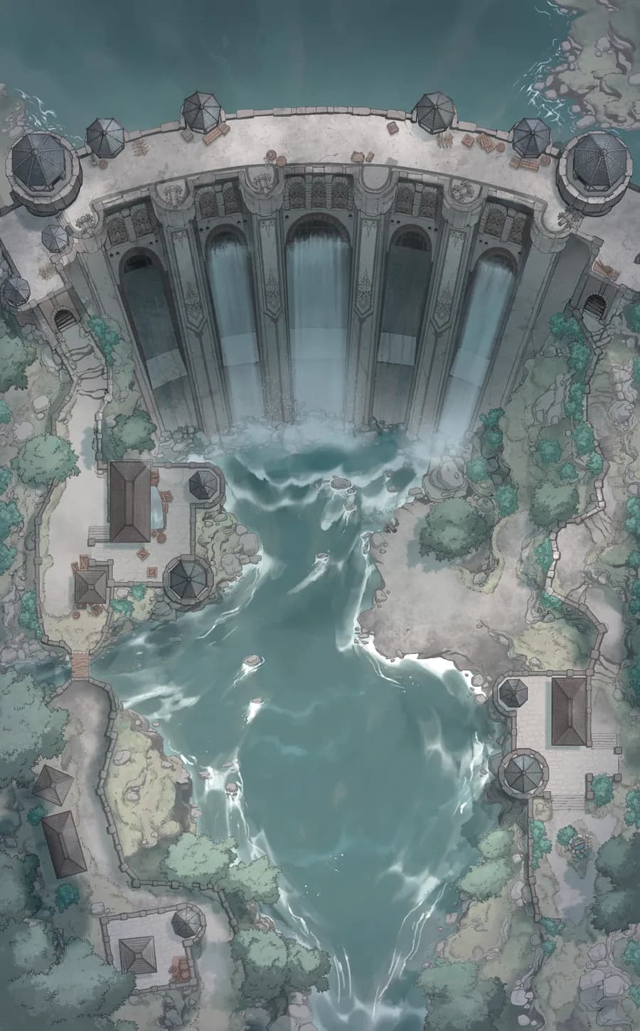 Fortified Dam map, Abandoned variant thumbnail