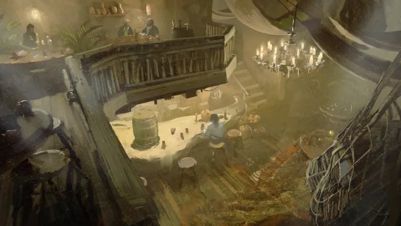 Port Pirate Tavern map, Morning variant