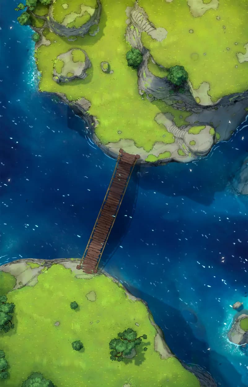 Ropebridge Chasm map, Crossing variant thumbnail