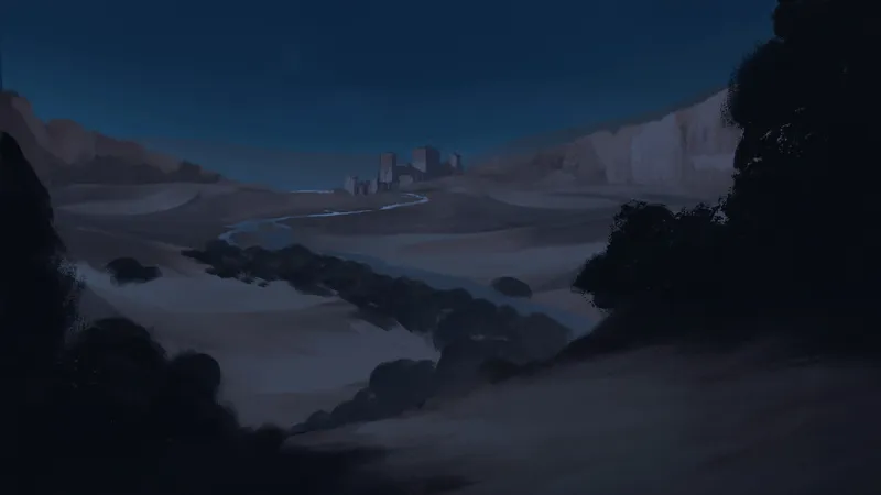 Adventurer's Guildhall map, Desert Night variant