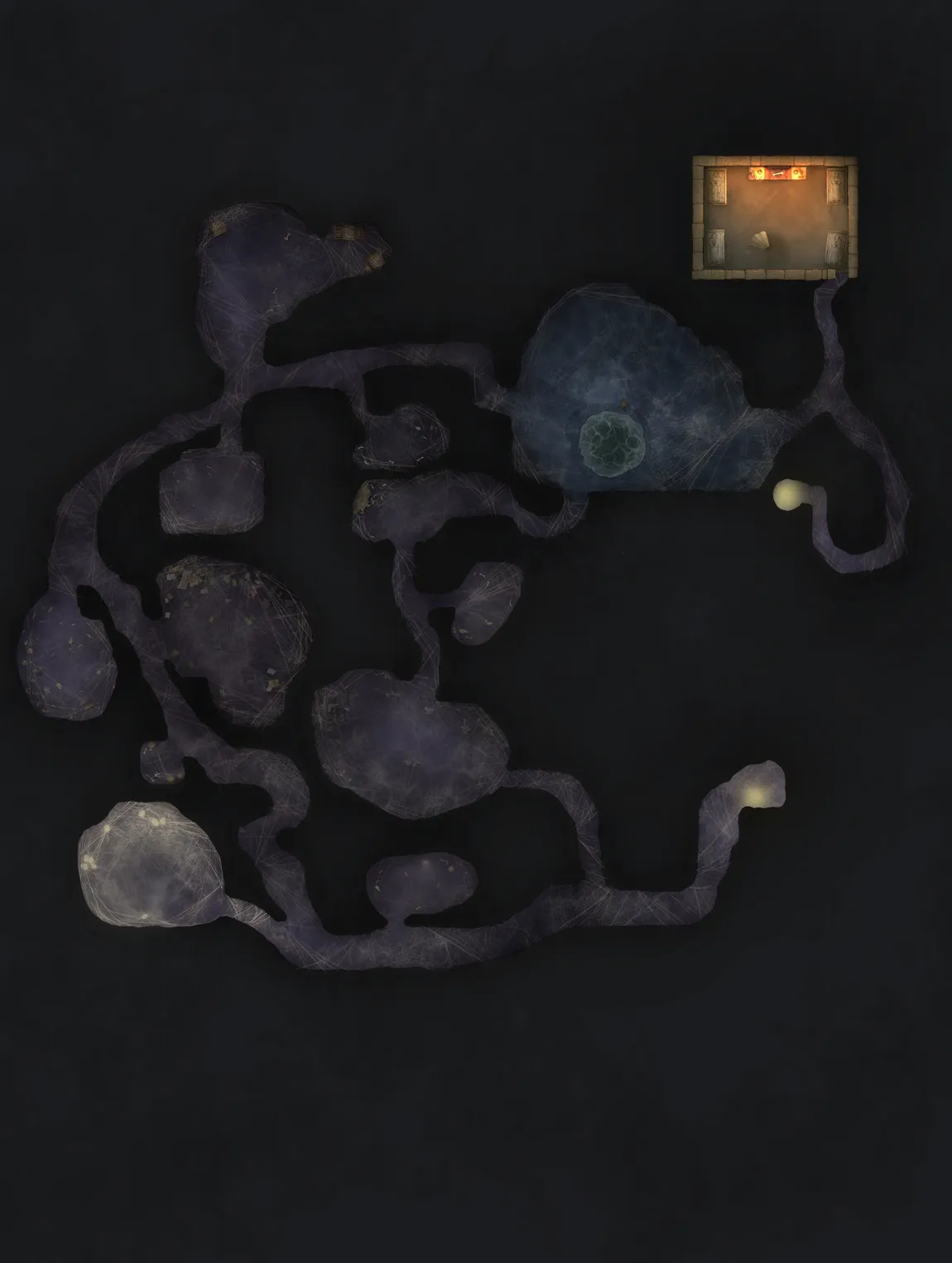 Pseudodragon Lair map, Underground Spider Infestation variant thumbnail