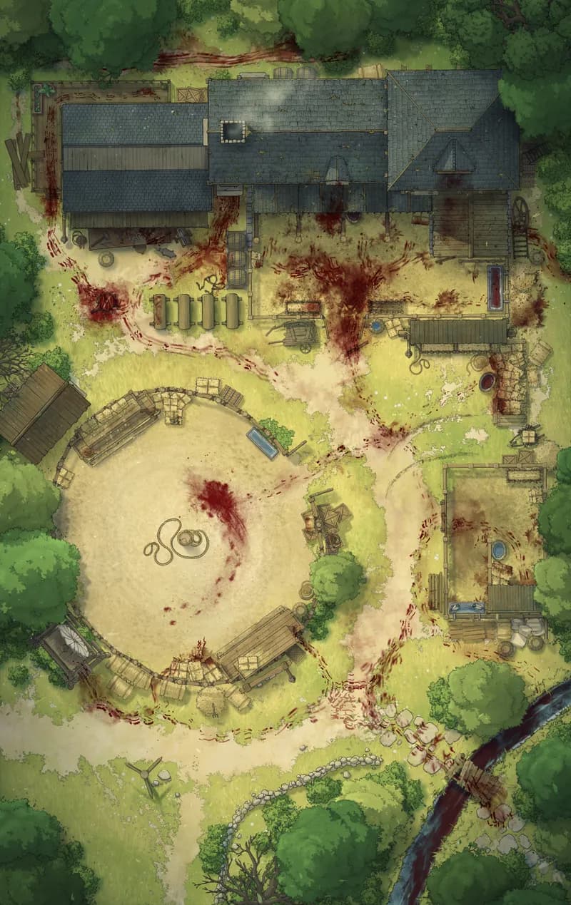 Pastoral Village Stables map, Massacre variant thumbnail