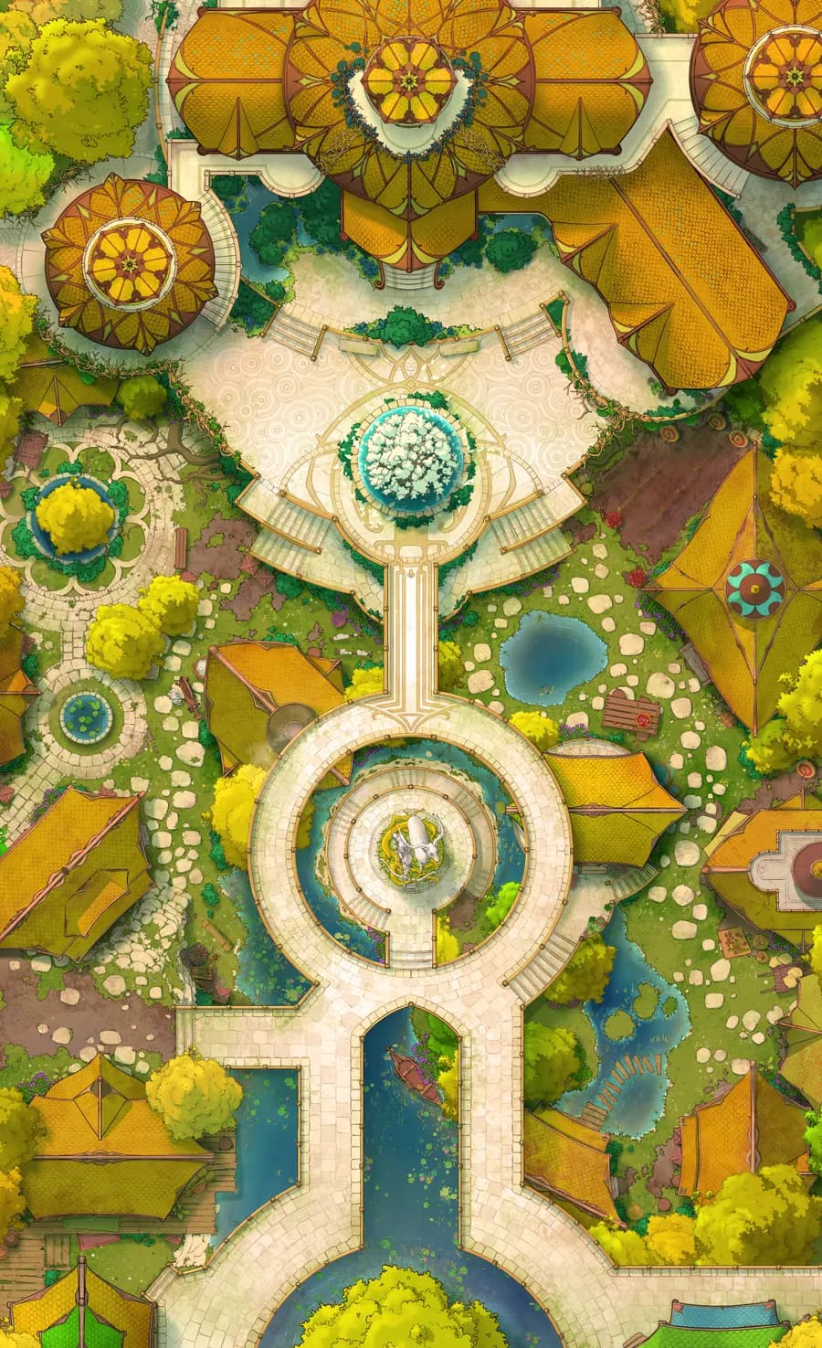 Elven City Center map, Birch Forest Faction variant thumbnail