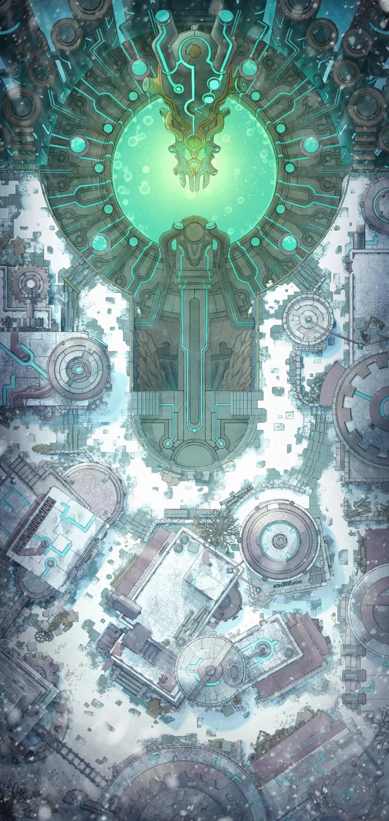 Warforged City Centre map, Winter Day variant thumbnail