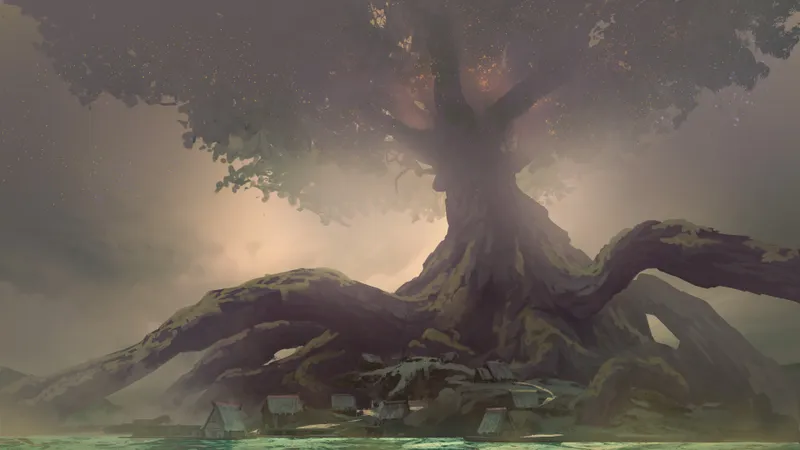 Yggdrasil Village map, Polluted Waters variant