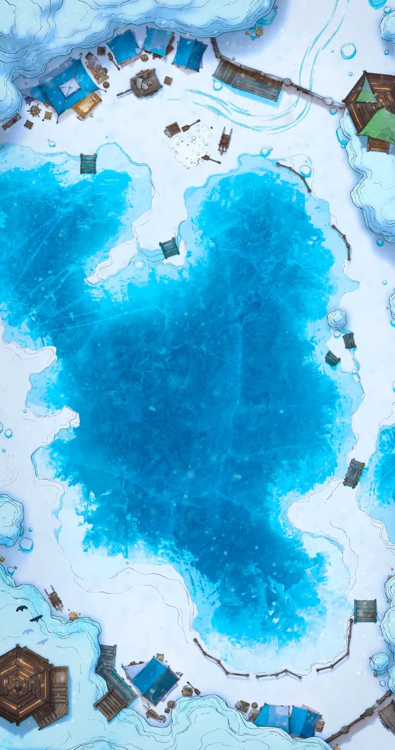 Archaeological Dig map, Winter No Dragon Day variant thumbnail