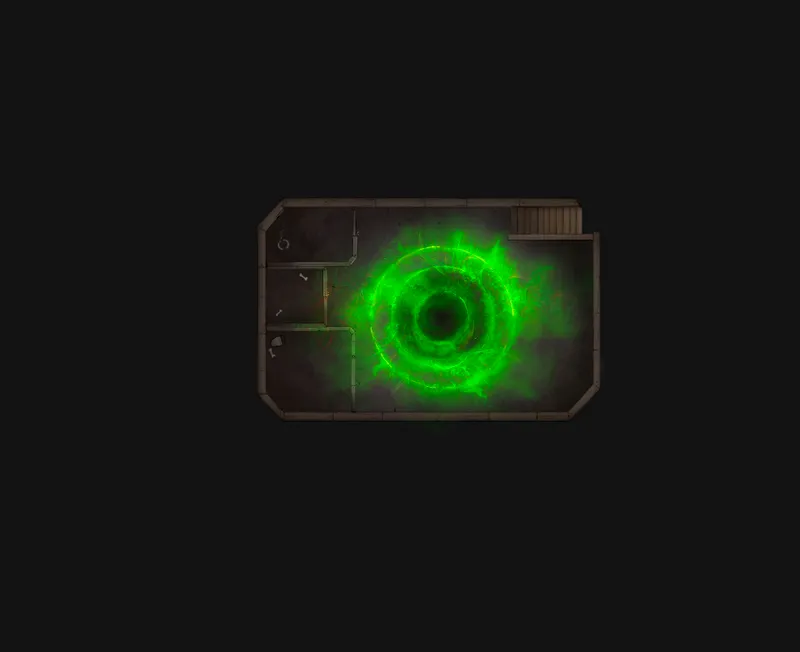 Grand Hunter's House map, Basement Portal variant