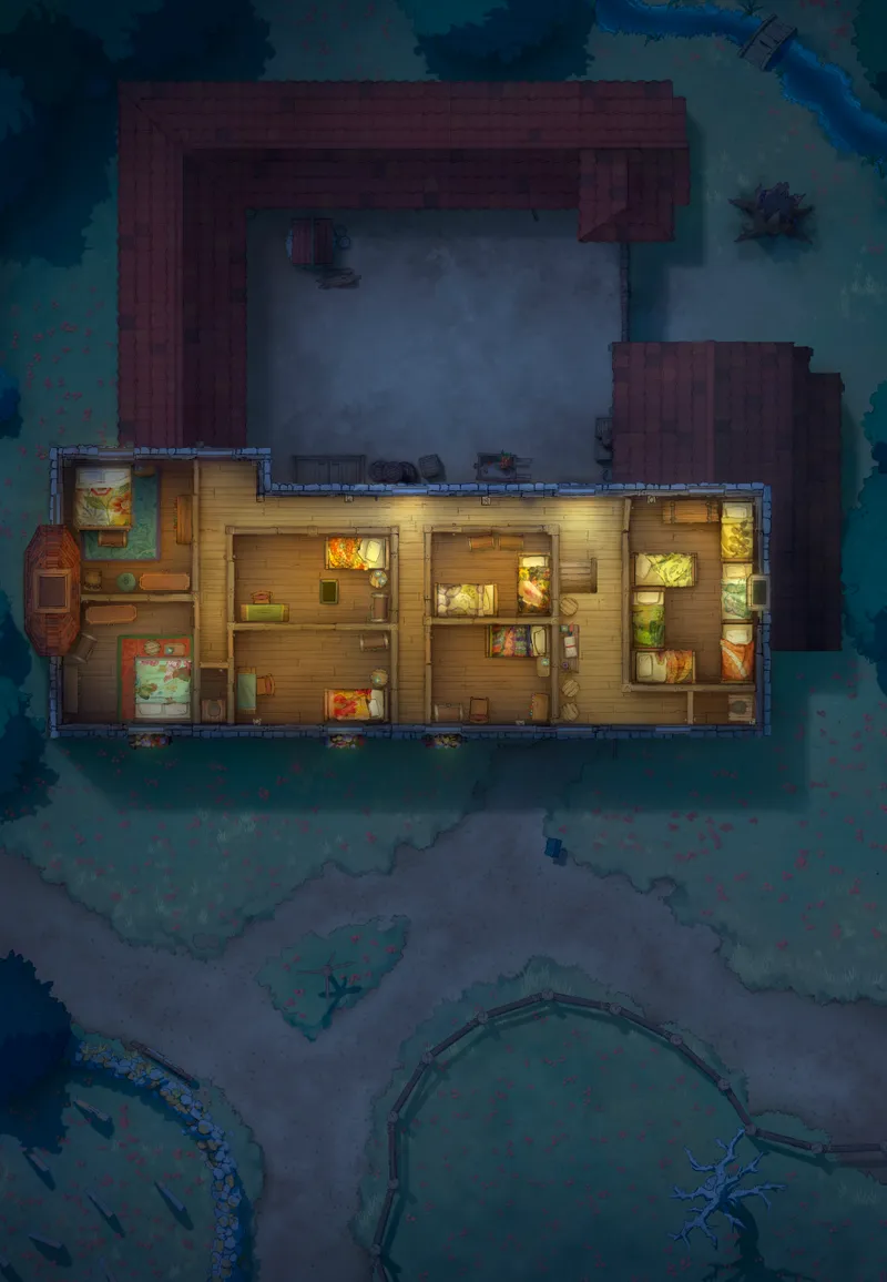 Ages of the Vale: Coaching House map, Upstairs Original Night variant thumbnail