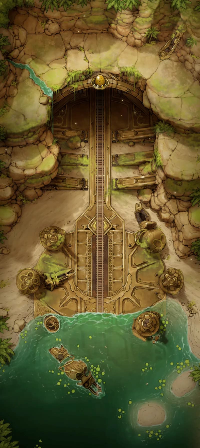 Clockwork Dragon Lair Exterior map, Train variant thumbnail