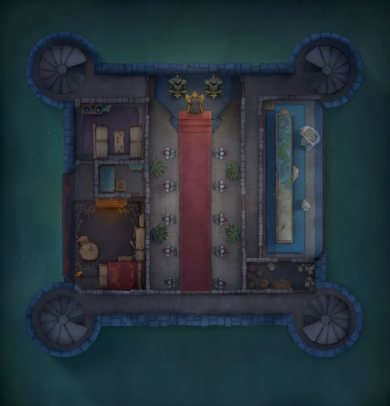 Grounded Castle map, Throne Night Original variant thumbnail